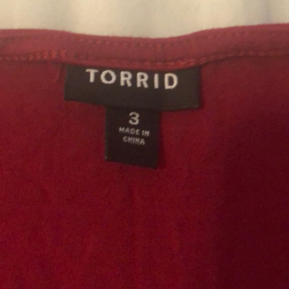 Dark red Torrid Maxi knee length dress